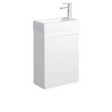 Fienza Edge 45RW Satin White Wall Hung 450mm Vanity No Overflow - Vanity Units