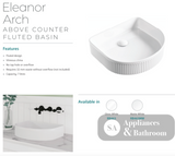 Fienza Eleanor RB463MW Arch Above Counter Basin Matte White - Basins