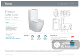 Fienza Empire Back-to-Wall Suite - Slim Seat - Back to Wall Suites