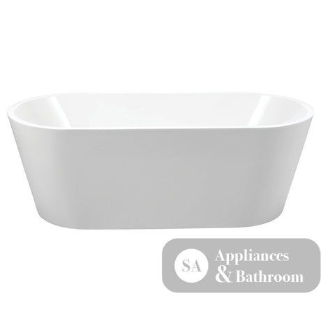 Fienza Empire Freestanding Acrylic Bath Gloss White - Freestanding Bath