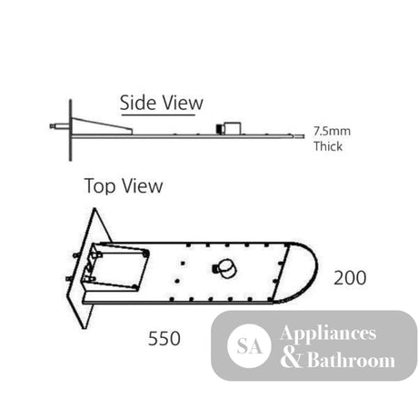 Fienza Empire Shower Head Polished S/S - SHOWER HEADS