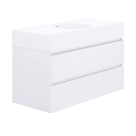 Fienza EN100WC Australian Made Encanto 1000 Wall Hung Vanity Ultra White Matt - Vanity Units