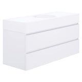 Fienza EN120WC Australian Made Encanto 1200 Centre Bowl Wall Hung Vanity Ultra White Matt - Vanity Units