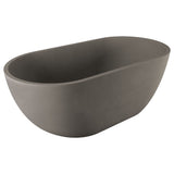 Fienza FC12-B Jada Freestanding Concrete Bath 1550mm Matte Grey - Freestanding Bath