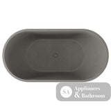 Fienza FC12 Jada Concrete Bath Warm Grey - Freestanding Bath