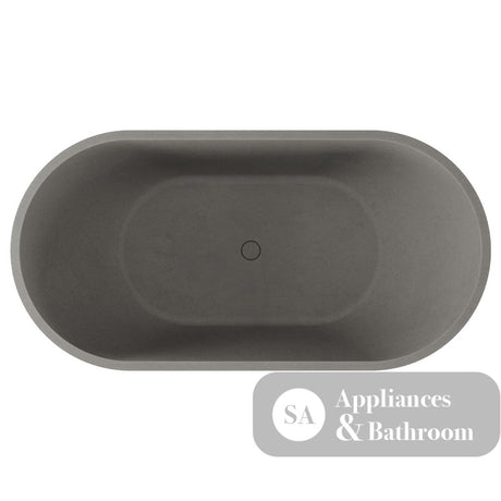 Fienza FC12 Jada Concrete Bath Warm Grey - Freestanding Bath