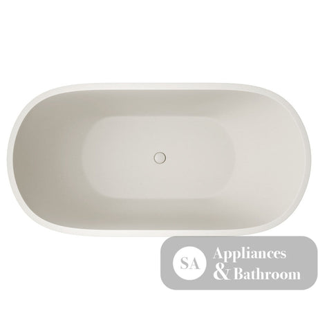 Fienza FC12W Jada Concrete Bath Warm White - Freestanding Bath