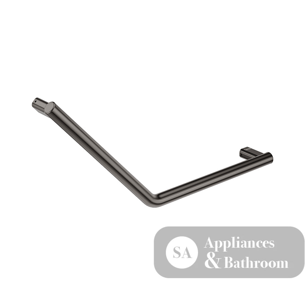 Fienza FC4141GM 135° Care Slimline Ambulant Care Reversible Left/Right Hand Grab Rail Gun Metal - Grab Rail