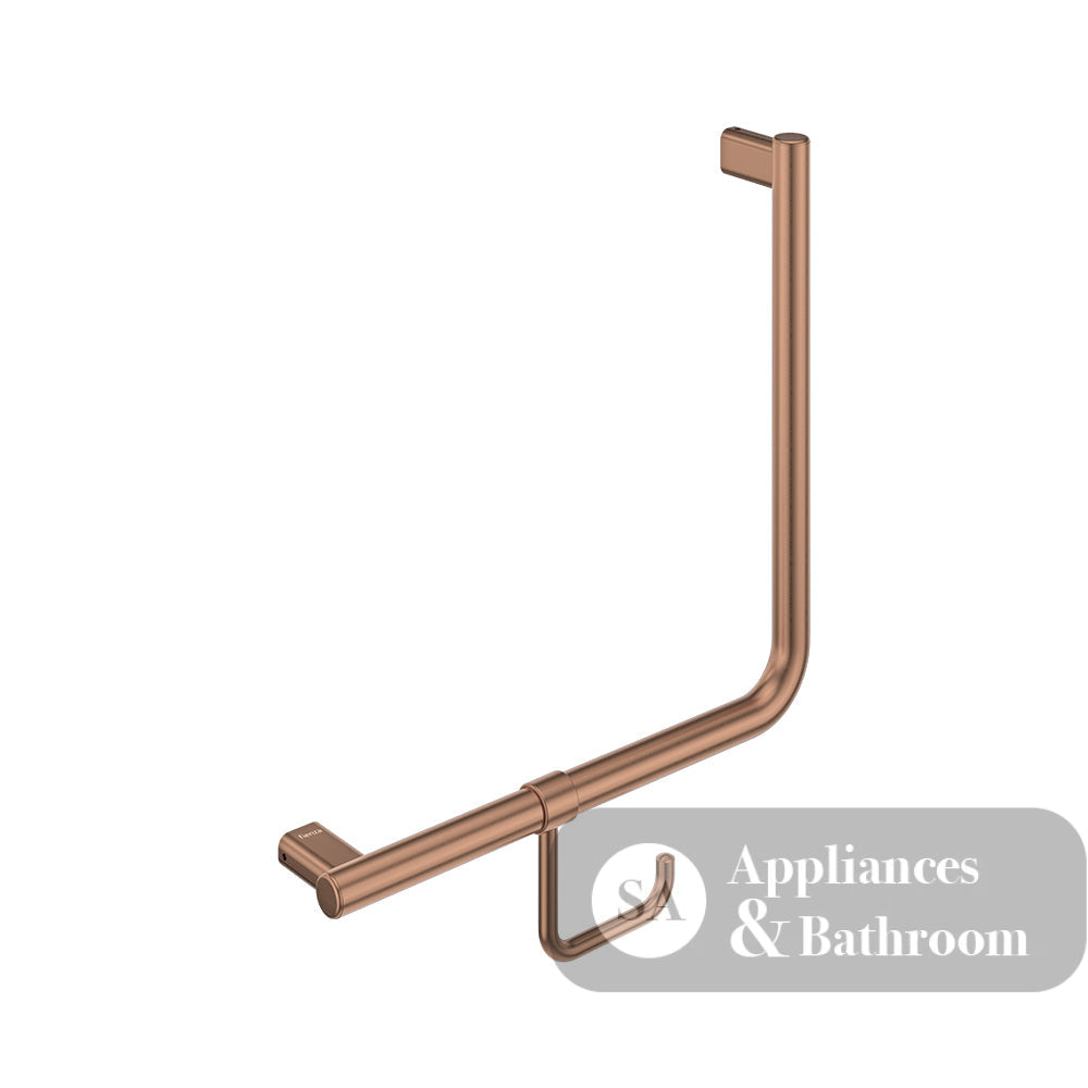 Fienza FC4545CO 90° Care Slimline Ambulant Care Hand Grab Rail Brushed Copper - Grab Rail