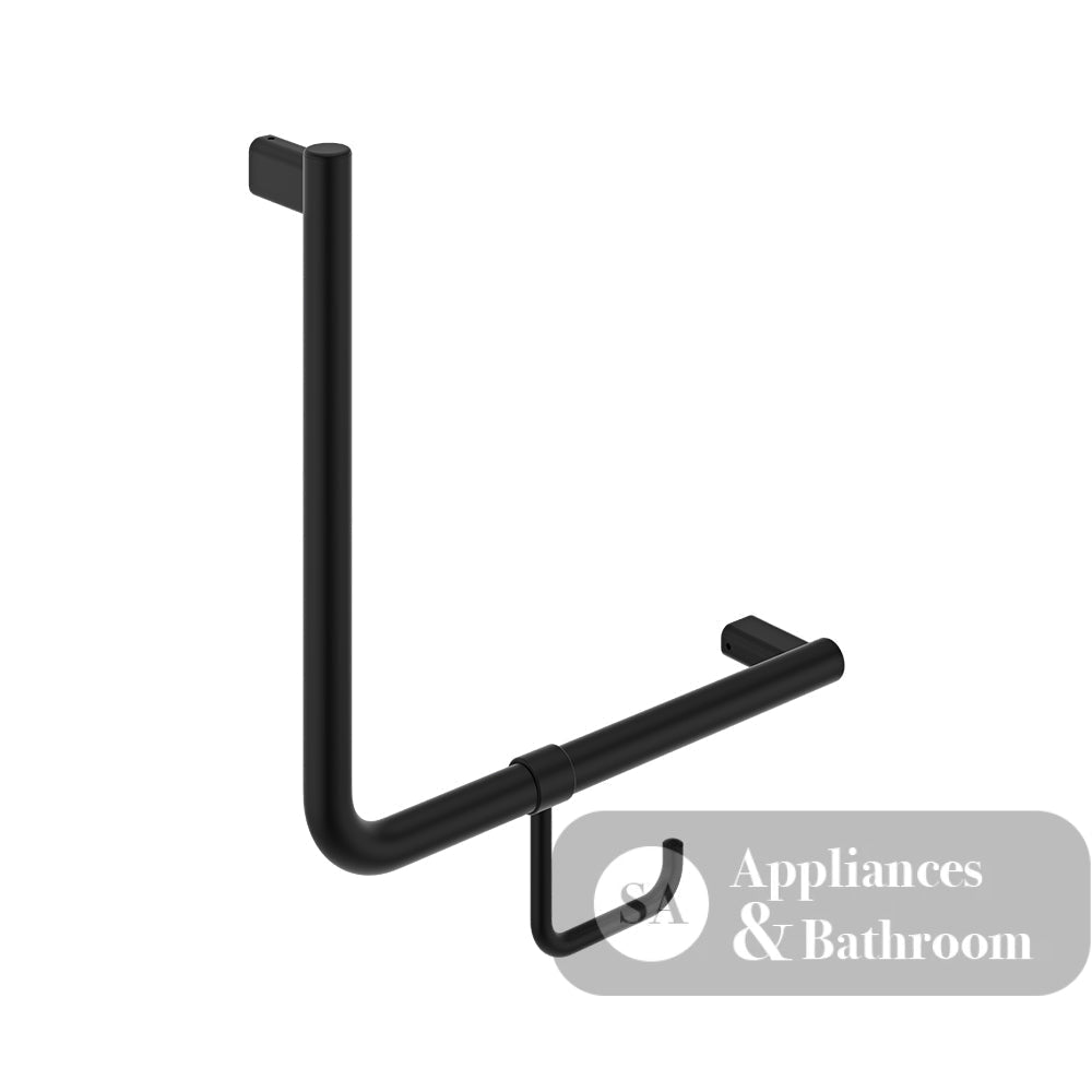Fienza FC4545MB 90° Care Slimline Ambulant Care Hand Grab Rail Matte Black - Grab Rail