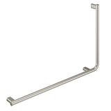 Fienza FC8357LBN 90° Care Slimline Left-Hand Grab Rail Brushed Nickel - Grab Rail