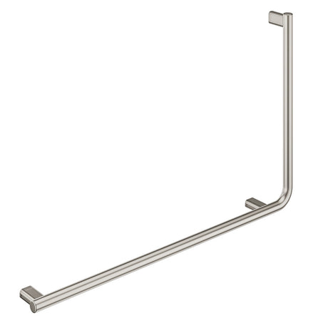 Fienza FC8357LBN 90° Care Slimline Left-Hand Grab Rail Brushed Nickel - Grab Rail