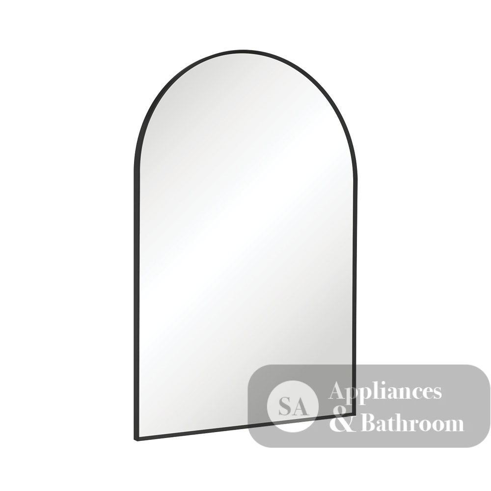 Fienza FMA6090B Arch Matte Black Framed Mirror 600 x 900mm - Mirrors