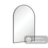 Fienza FMA6090B Arch Matte Black Framed Mirror 600 x 900mm - Mirrors