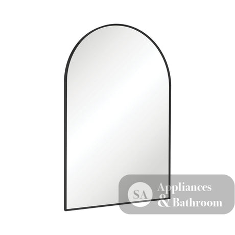 Fienza FMA6090B Arch Matte Black Framed Mirror 600 x 900mm - Mirrors