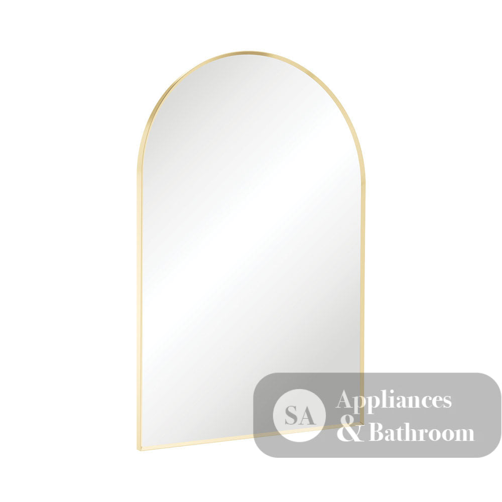 Fienza FMA6090UB Arch Urban Brass Framed Mirror 600 x 900mm - Mirrors