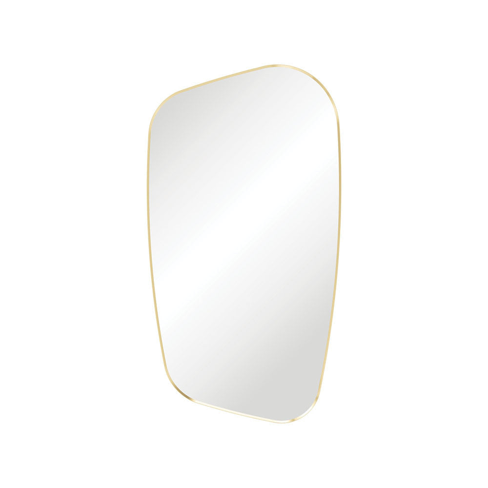 Fienza FMCA65120UB Capriccio Urban Brass Asymmetrical Framed Mirror 650 x 1200mm - Mirrors