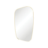 Fienza FMCA65120UB Capriccio Urban Brass Asymmetrical Framed Mirror 650 x 1200mm - Mirrors