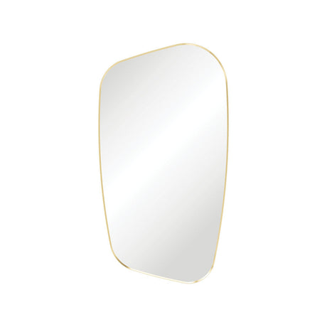 Fienza FMCA65120UB Capriccio Urban Brass Asymmetrical Framed Mirror 650 x 1200mm - Mirrors