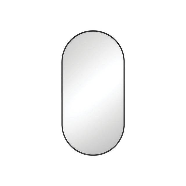 Fienza FMP4590B Empire Matte Black Framed Mirror 450 x 900mm - Mirrors