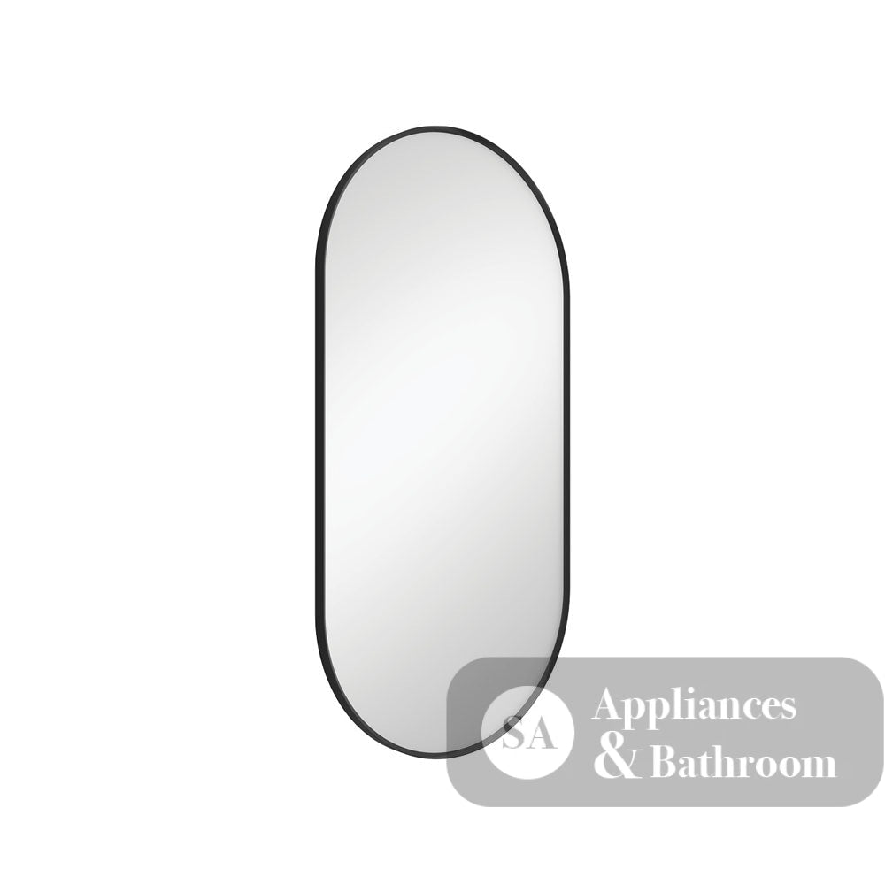Fienza FMP4590B Empire Matte Black Framed Mirror 450 x 900mm - Mirrors
