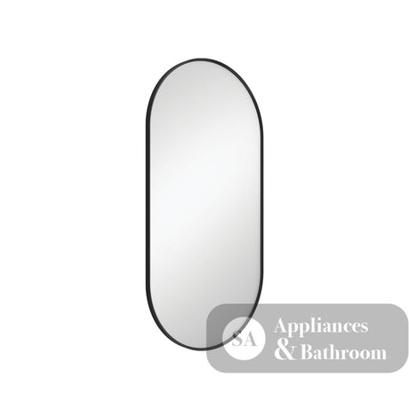 Fienza FMP4590B Empire Matte Black Framed Mirror 450 x 900mm - Mirrors