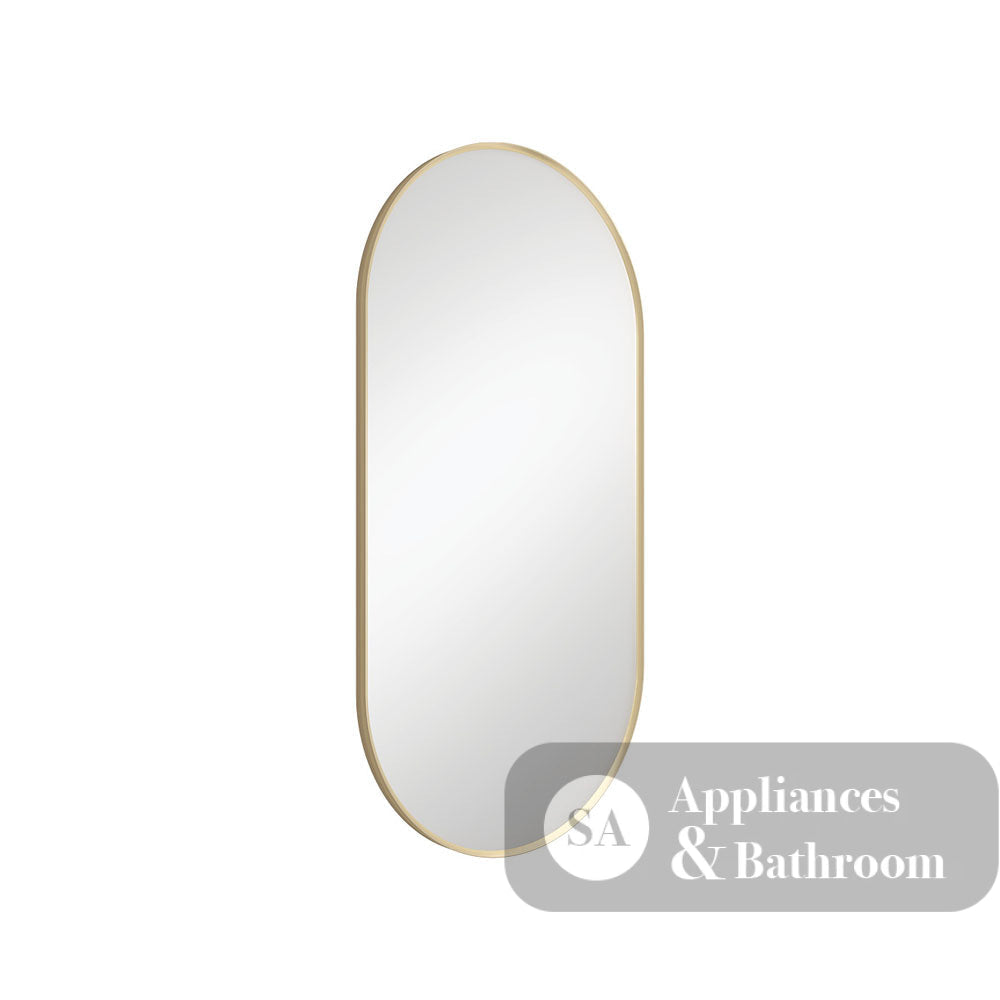 Fienza FMP4590UB Empire Urban Brass Framed Mirror 450 x 900mm - Mirrors
