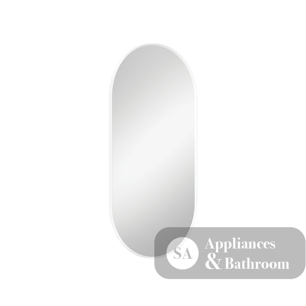 Fienza FMP4590W Empire Matte White Framed Mirror 450 x 900mm - Mirrors