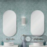 Fienza FMP4590W Empire Matte White Framed Mirror 450 x 900mm - Mirrors