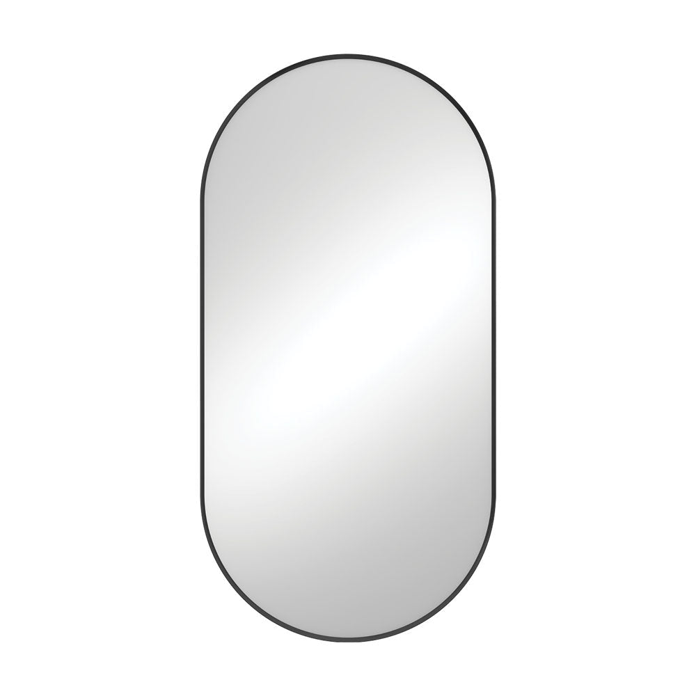 Fienza FMP60120B Empire Matte Black Framed Mirror 600 x 1200mm - Mirrors