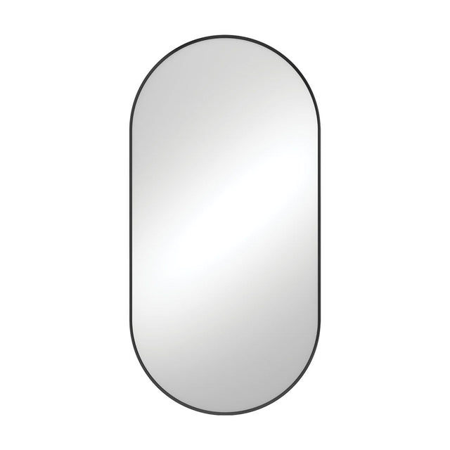 Fienza FMP60120B Empire Matte Black Framed Mirror 600 x 1200mm - Mirrors