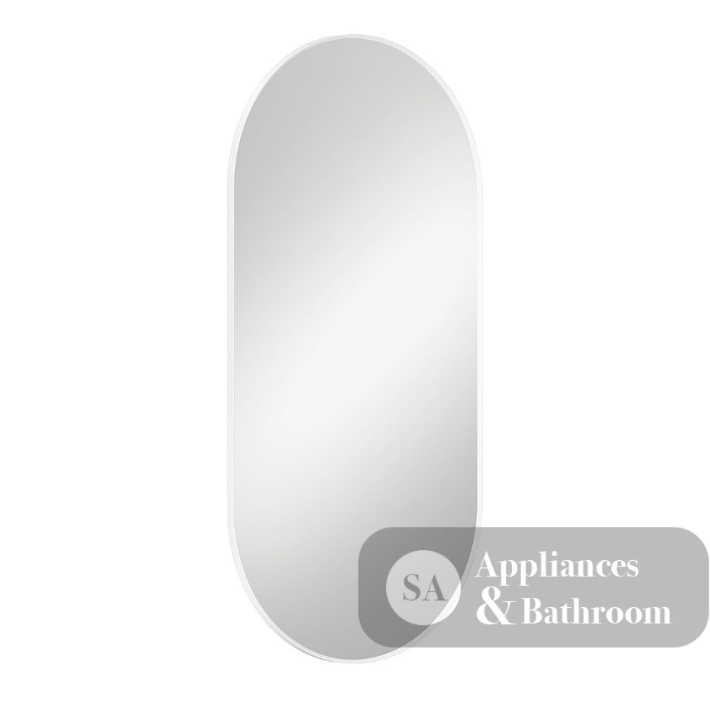 Fienza FMP60120W Empire Matte White Framed Mirror 600 x 1200mm - Mirrors