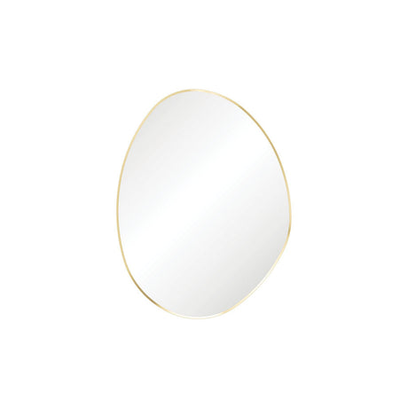 Fienza FMPA7092UB Pebble Urban Brass Asymmetrical Framed Mirror 700 x 920mm - Mirrors