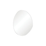 Fienza FMPA7092W Pebble Matte White Asymmetrical Framed Mirror 700 x 920mm - Mirrors