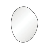 Fienza FMPA90120B Pebble Matte Black Asymmetrical Framed Mirror 900 x 1200mm - Mirrors