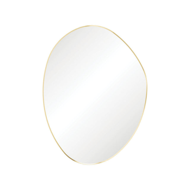 Fienza FMPA90120UB Pebble Urban Brass Asymmetrical Framed Mirror 900 x 1200mm - Mirrors
