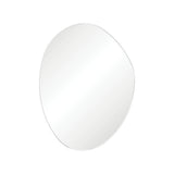 Fienza FMPA90120W Pebble Matte White Asymmetrical Framed Mirror 900 x 1200mm - Mirrors