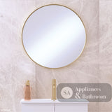 Fienza FMR60B Matte Black Framed Mirror 600mm - Mirrors
