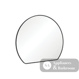 Fienza FMSR80B Sunrise Matte Black Round Framed Mirror 800 x 690 - Mirrors