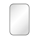 Fienza FMSS5080B Tono Matte Black Soft Square Framed Mirror 500 x 800mm - Mirrors