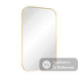 Fienza FMSS5080UB Tono Urban Brass Soft Square Framed Mirror 500 x 800mm - Mirrors