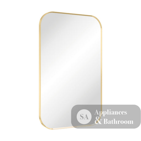 Fienza FMSS5080UB Tono Urban Brass Soft Square Framed Mirror 500 x 800mm - Mirrors