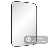 Fienza FMSS6090B Tono Matte Black Soft Square Framed Mirror 600 x 900mm - Mirrors