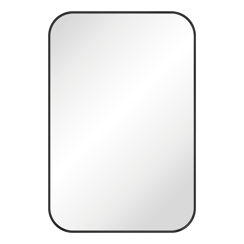 Fienza FMSS6090B Tono Matte Black Soft Square Framed Mirror 600 x 900mm - Mirrors