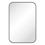 Fienza FMSS6090B Tono Matte Black Soft Square Framed Mirror 600 x 900mm - Mirrors