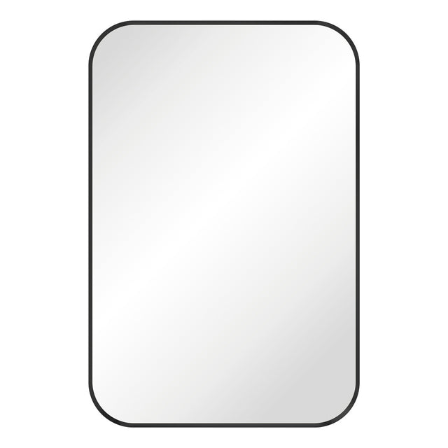 Fienza FMSS6090B Tono Matte Black Soft Square Framed Mirror 600 x 900mm - Mirrors