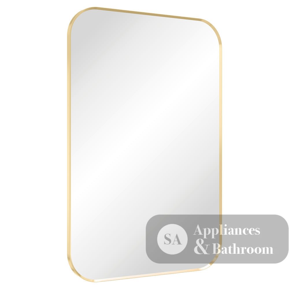 Fienza FMSS6090UB Tono Urban Brass Soft Square Framed Mirror 600 x 900mm - Mirrors