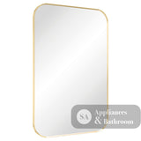 Fienza FMSS6090UB Tono Urban Brass Soft Square Framed Mirror 600 x 900mm - Mirrors