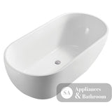Fienza FR11572 Koko Freestanding Acrylic Bath Matte White - Freestanding Bath