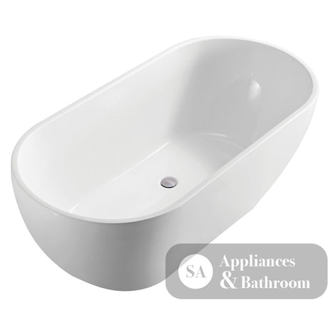 Fienza FR11572 Koko Freestanding Acrylic Bath Matte White - Freestanding Bath